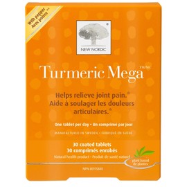New Nordic Turmeric Mega 900mg, 30 Coated Tablets, 30 Coated Tablets