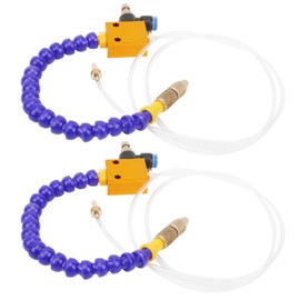 Walfront (2Pcs) Mist Coolant Lubrication Spray System Engraving Cooling Sprayer Machine for 8mm Air Pipe CNC Lathe Milling Drill, Milling Cutter