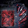 Halloween Vampire Nail Art Glitter Blood Cross Nail Sequins Decoration