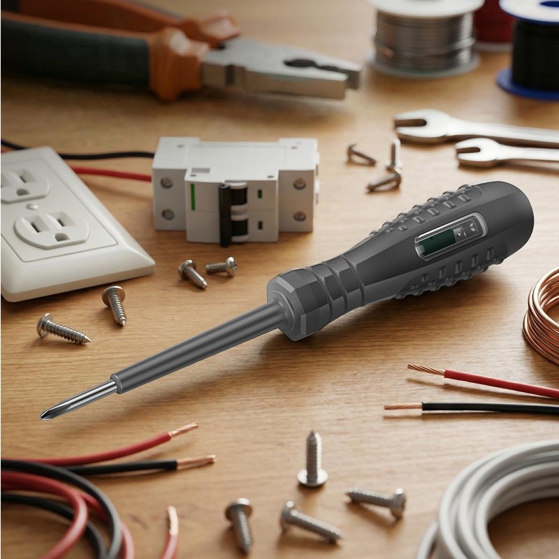 2Pcs High Torque Voltage Tester Screwdriver Set, 2-in-1 Non Contact/Contact