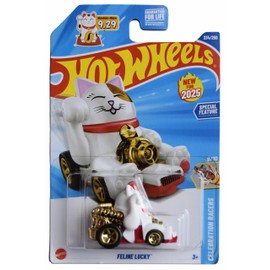 Hot Wheels Feline Lucky, Celebration Racers 9/10 [White] 234/250