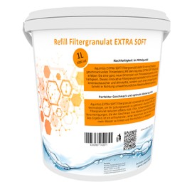 Refill Filter Granules Replacement for BWT Soft and Aarke Pure Clean + Taste Extra Soft Filter Granules from Aquintos (1 Litre ESOFT)
