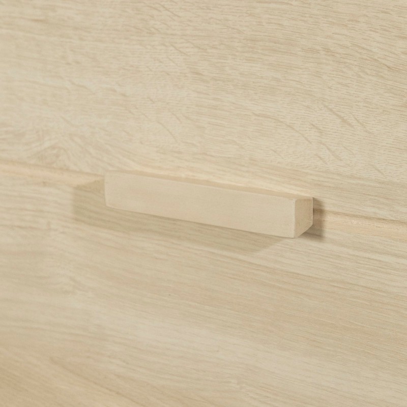 South Shore Noah Bookcase Headboard Bleached Oak, Contemporary