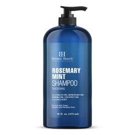 Botanic Hearth Botanic Hearth Rosemary Mint Shampoo - 16 fl oz | Sulfate & Paraben Free | Stimulating & Invigorating Formula for Healthy Scalp & Hair | Strengthens, Nourishes, & Promotes Hair Growth | Fresh Rosemary & Mint Scent