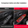 XITER 4PCS Red Window Switch Panel Cover Door Armrest Cover