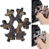 Tools Kits Creative Snowflake 19-in-1 Metal Spanner Screwdriver Bottle Opener