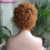 BM Peluca Fans Explosive Head, Cabello Humano, Pelo Corto Y