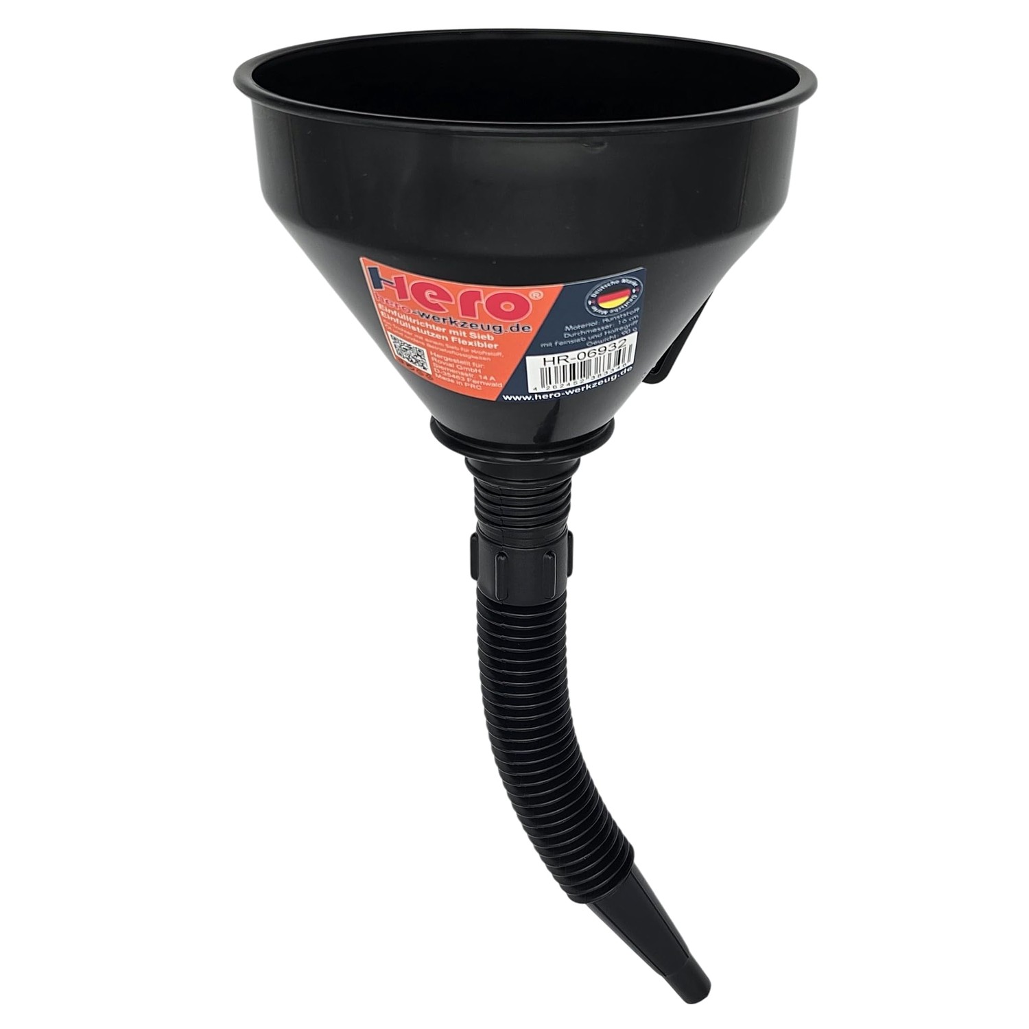 Hero Funnel with Flexible Hose Filling Funnel with Strainer Oil Funnel ...