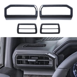 INTGET AC Vent Panel Cover for 2024 2025 Toyota Tacoma Accessories ABS Plastic Interior Decoration for Tacoma SR/SR5/TRD PreRunner/Sport/Off-Road (Carbon Fiber Style, AC Vent Panel Cover)
