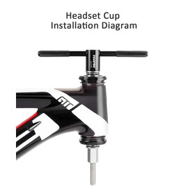GOLDEAL Bike Headset Cup and Bottom Bracket Press Installation Tool,Head Parts Press-in Tool,BB Tool,for BB73 BB86 BB30 BB91 BB92 PF30 and More,Bicycle Repair Tool (Black)