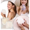 Soap Bar Loofah, 2 Pcs 2 in 1 Loofah Washcloth