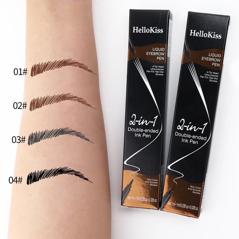 Hello Kiss Eyebrow Pen, 2 in 1 Dual-ended Natural 4