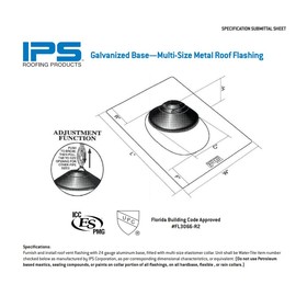 IPS Multi-Size 4N1 Aluminum Base Roof Flashing (1)