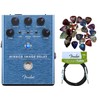 Fender Mirror Image Delay Pedal Bundle with Instrument Cable and