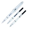 Monza 3 Fountain Pen Set (Crystal Clear) - Medium, Fine,