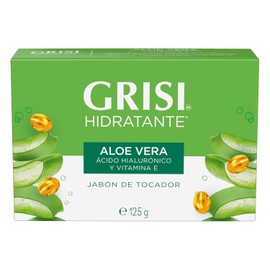 Grisi, Jabón en Barra Aloe Vera con Ácido Hialurónico y Vitamina E, 125 gr