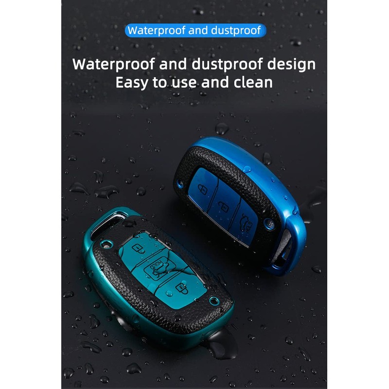 KUNIO Keyless Key Fob Case for Hyundai Kona i10 i30