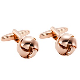 Powerful 316L Stainless Steel Knot Men’s Cufflinks Bronze Metal