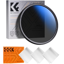 K&F Concept 58mm True Color Variable ND Filter ND2-ND400 (1-9 Stops) AGC Optical Glass Multi-Coating VND for Camera Lens (Nano-K Series)