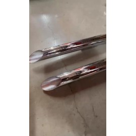 Texan Bikes Chrome 1-3/4" Drag Pipes Harley Sportster Ironhead XL 883 900 1000 1957-1985