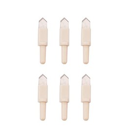 Vaessen Creative Pack of 6 White Replacement Circular Cutters Blades for Cutting Circles from Various Craft Materials