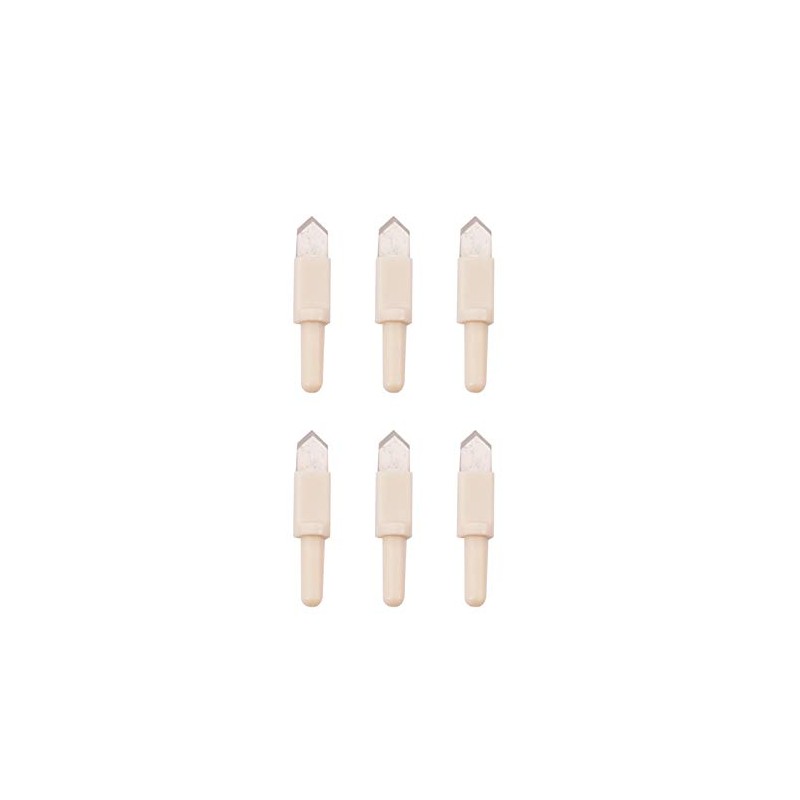 Vaessen Creative Pack of 6 White Replacement Circular Cutters Blades