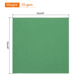QUARKZMAN 75 Sheets Origami Paper Printed on Both Sides 6 x 6 Inches (15 x 15 cm) Square Sheets for Crafts, Beginners, Gift Decoration, Emerald Green