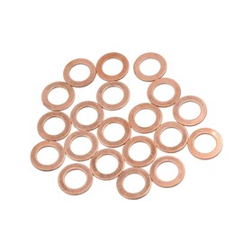 REPAIROCK M11 x 18mm x 1mm Copper Washers Flat Car Sealing Gaskets Rings 20pcs Auto Replacement Parts