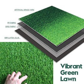 Cestavie Artificial Grass Turf Synthetic Lawn, 3x28 Feet Indoor Outdoor Fake Grass Mat for Dogs, Pets, Patio, Playground, Easy Install and Clean with Good Drainage