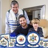 100Pcs Passover Tableware Set-Happy Passover Party Supplies