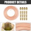 MospdyGear 25Ft 1/4" Diameter Brake Pipe Kit, Iron Plated Copper