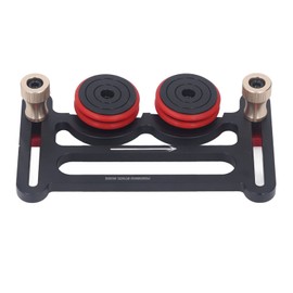 Double Wheel Bearing Stock Roller, Sliding Blocks, Table Saw Feeding Guide Roller for Woodworking, with 30 and 45 Slots