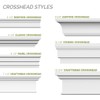 Ekena Millwork CRH07X33 33-Inch Bottom Width x 36 1/2-Inch Top
