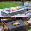 Skyflame 42" X 18" Rectangular Fire Pit Glass Wind Guard