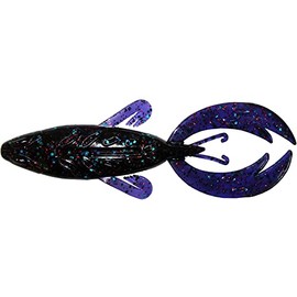 Big Bite Baits 3.5-Inch Rojas Fighting Frog Lures-Pack of 10 (June Bug Red)