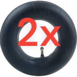 KOVA® 2 x Inner Tube 3.00-4 with TR87 Valve for Sack Truck Handcart Wheelbarrow 260 x 85 mm Rubber Hose Sack Truck Angle Valve Sack Truck Hose Replacement Hose Pneumatic Tyres Inner Tube + 1 Picture