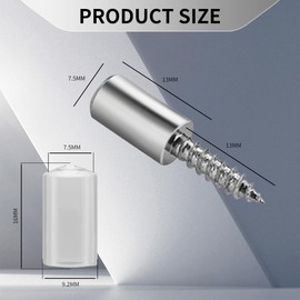 Pack of 20 Self-Tapping Screws, Shelf Support for Shelves Holder, Shelves for Cabinets, Divider Screws, Shelf Support, Cabinet Furniture Self-Tapping with Rubber Sleeve, White