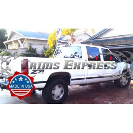 Made in USA - Trims Express 1988-1998 Chevy/GMC C/K CK Pickup Crew Cab Window Sill Trim Chrome Stainless 4Pc