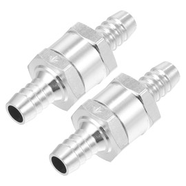 Hihaha Fuel Line Check Valve/Inner Non Return One Way Check Valve Fuel Petrol Gasoline Diesel for Fuel Systems/Durable Aluminum Alloy 3/8" 10mm OD / 2pcs