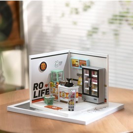 Dokurundo ® Robotime DIY Miniature House Creator Series (Convenience Store)