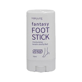 Korean Heel Moisturizer Stick Set 2-Pack 15ml x2, Vegan Foot Cream Balm for Cracked Dry Heels, Deep Hydrating Foot Care Repair Stick