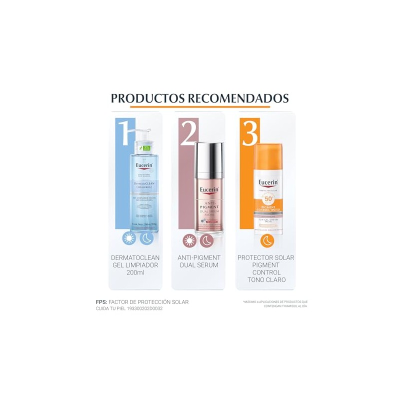 EUCERIN Sun Protector Solar Pigment Control Tono Claro FPS50+, 50