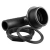Water butt/rain barrel/water storage tank overflow hosetail elbow with nut