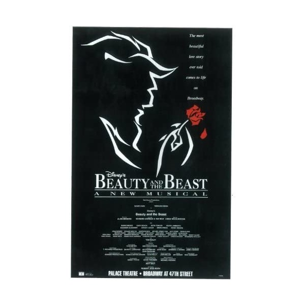 Beauty and The Beast Poster Broadway Theater Play 11x17 Terrence Mann Susan Egan Burke Moses MasterPoster Print, 11x17