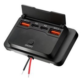 Adaptador Cargador Para Coche Usb Y Tipo C