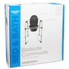 EQUATE Bedside Toilet Commode, Equate Steel Foldable 3-in-1 400 lb