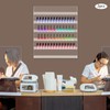 GDAE10 2 Pack Wall-Mounted Nail Polish Shelf Organizer, 6-Tier Clear
