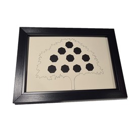 Money Tree 50 Pence Coin Display Frame (Black)