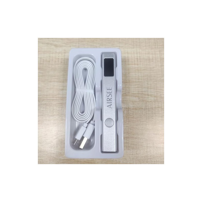 AIRSEE Cordless Nail Lamp with Stand,LCD Display (Sliver)