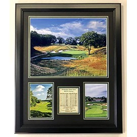 Legends Never Die Bethpage Black Golf Course - 18" x 22" Framed Double Matted Photo